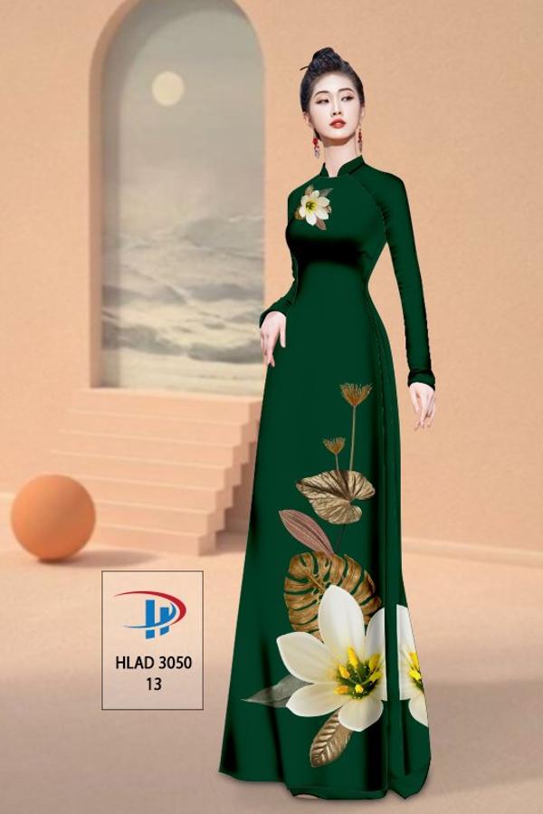 Vải Áo Dài Hoa In 3D AD HLAD3050 21